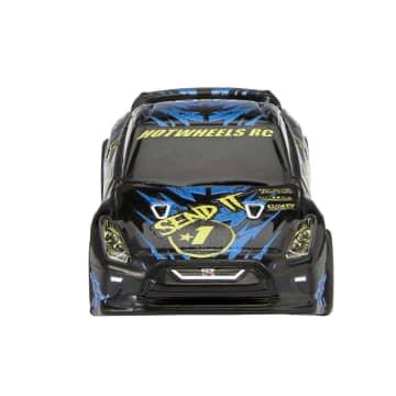 Hot Wheels RC Battery-Powered Nissan GTR in 1:64 Scale & USB Rechargeable Remote Control
