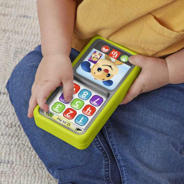 Fisher-Price Ríe y Aprende Juguete para Bebés Smartphone Deluxe de Aprendizaje Verde