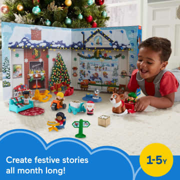 Fisher-Price Little People Advent Calendar, Christmas Playset For Toddlers, 24 Toys - Imagen 2 de 6