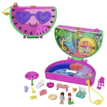 Polly Pocket Conjunto de Brinquedo Estojo Adventure World Festa da Melancia - Image 1 of 6