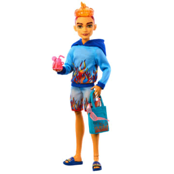 Monster High Scare-Adise Island Heath Burns Fashion Doll With Swim Trunks & Accessories - Image 4 of 6