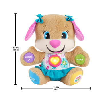Fisher-Price Laugh & Learn Smart Stages Sis Plush Baby Learning Toy With Lights & Music - Image 5 of 5