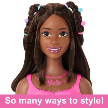 Barbie Doll Styling Head, Brown Hair With 20 Colorful Accessories - Imagen 4 de 6