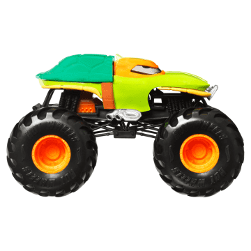 Hot Wheels Monster Trucks Vehículo de Juguete Michaelangelo Escala 1:24 - Imagem 2 de 4