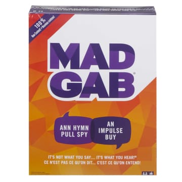 Mad Gab Timed Card Game For 2-12 Players Ages 12Y+