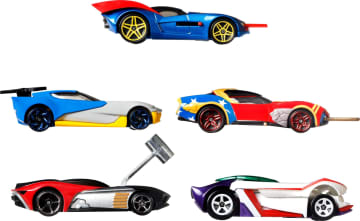 Hot Wheels 1:64 Scale DC Character Cars 5-Pack