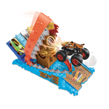 Hot Wheels-Monster Trucks Arena Smashers Défi du Croque-Trésor-Coffret