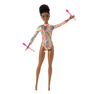 Barbie Profesiones Muñeca Gimnasta Castaña