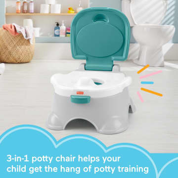 Fisher-Price 3-In-1 Toddler Potty Training Toilet Ring And Stepstool