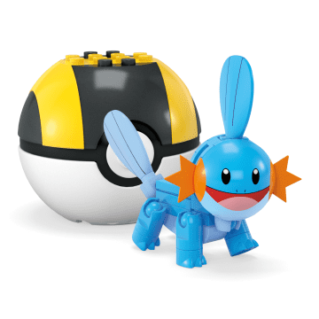 MEGA Pokémon Mudkip Building Toy Kit, Poseable Action Figure (31 Pieces) For Kids