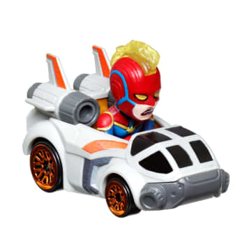 Hot Wheels Racerverse, Set Of 5 Die-Cast Hot Wheels Cars With Marvel Characters As Drivers - Imagen 5 de 6