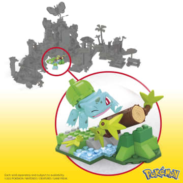 MEGA Pokémon Jogo de Construção Diversão na Floresta do Bulbasaur - Imagen 4 de 6