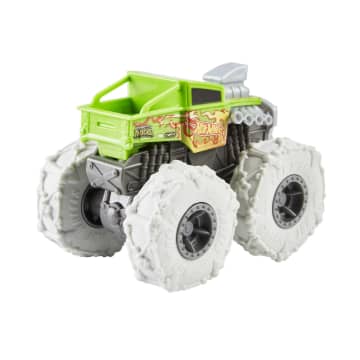 Hot Wheels Monster Trucks Twisted Tredz Vehicles, 1:43 Scale Creature-Themed Toy Truck