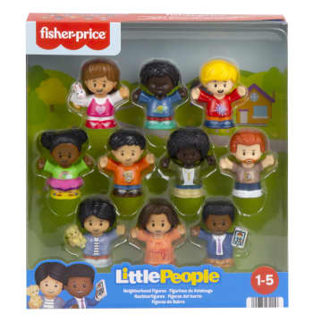 Little People Fisher-Price Neighborhood Action Figure Set, 10 Pieces