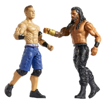 WWE Championship Showdown Roman Reigns vs John Cena Action Figures, 2 Pack With Championship (6- in) - Image 3 of 6