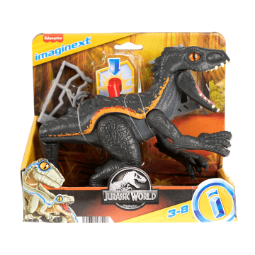 Imaginext Jurassic World indoraptor Dinosaur Toy With Accessories For Preschool Kids
