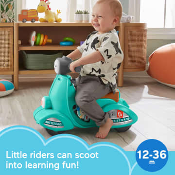 Fisher-Price Laugh & Learn Toddler Toy, Smart Stages Cruise Along Scooter Musical Ride-On - Imagen 2 de 6
