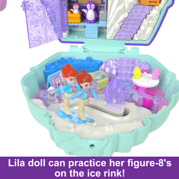 Polly Pocket Dolls And Playset, Travel Toys, Snow Sweet Penguin Compact - Image 4 of 6