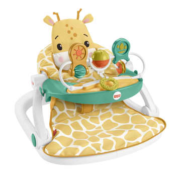 Fisher-Price Portable Baby Chairwith Snack Tray And Toy Bar, Premium Sit-Me-Up Seat, Giraffe