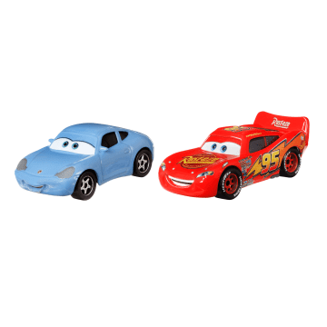 Cars de Disney y Pixar Diecast Vehículo de Juguete Paquete de 2 Sally & Rayo McQueen