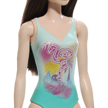 Barbie Fashion & Beauty Muñeca Playa con Traje de Baño Azul - Image 3 of 5