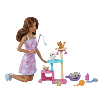 Barbie Kitty Condo Doll And Pets With Accessories, Toy For 3 Year Olds & Up
