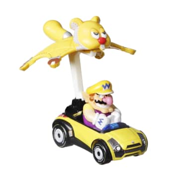 Hot Wheels Mario Kart Vehículo de Juguete Wario Sports Coupe Waddle Wing - Imagem 1 de 4