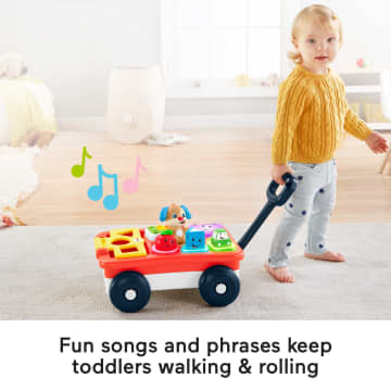 Fisher-Price Laugh & Learn Pull & Play Learning Wagon, Unisex Preschool Toy