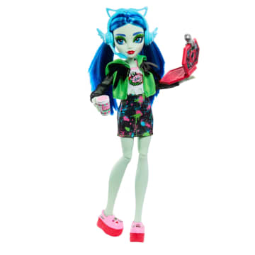 Monster High Boneca Skulltimates Secrets Sustos de Twyla Neon - Imagen 7 de 7