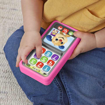 Fisher-Price Ríe y Aprende Juguete para Bebés Smartphone Deluxe de Aprendizaje Rosa - Imagem 3 de 5