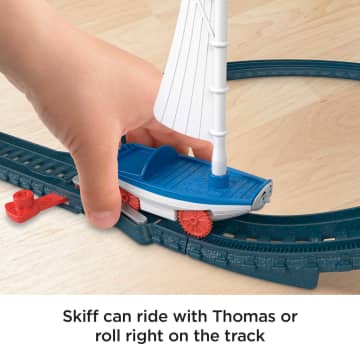Thomas & Friends Bridge Lift Thomas & Skiff Toy Train Set With Motorized Engine & Boat
