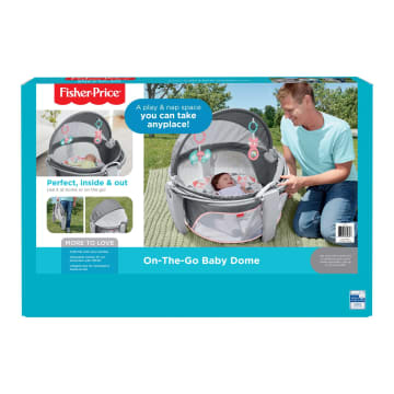 Fisher-Price On-the-Go Baby Dome Pink Hexagons With Linking Toys