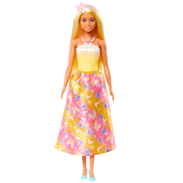 Barbie Fantasia Boneca Donzela Vestido de Sonho Amarelo - Imagem 4 de 6