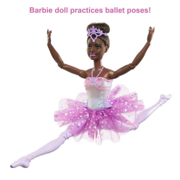Barbie Dreamtopia Twinkle Lights Ballerina Doll, Brunette With Light-Up Feature, Tiara And Tutu