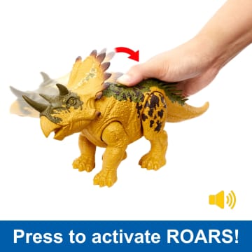 Jurassic World Dinosaur Toys With Roar Sound & Attack Action, Wild Roar Figures - Image 4 of 6