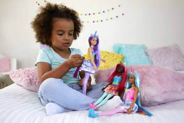 Barbie Fantasía Muñeca Unicornio Cuerno Rosa - Imagen 2 de 6