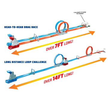 Hot Wheels Double Loop Dash, Track Set - Imagen 4 de 6