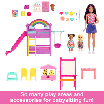 Barbie Skipper Babysitters Inc. Ultimate Daycare Playset With 3 Dolls, Furniture & 15+ Accessories - Image 3 of 6