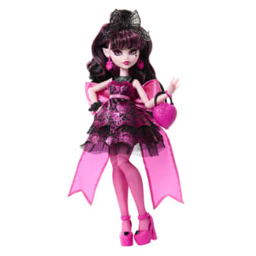 Monster High Draculaura Doll in Monster Ball Party Dress With Accessories - Imagem 5 de 6