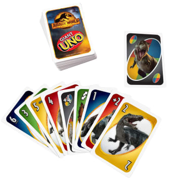 Giant UNO Jurassic World Dominion Card Game With Oversized Cards