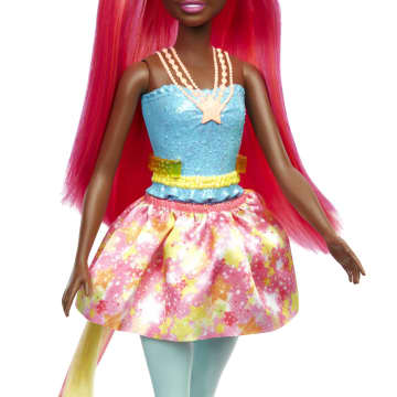 Barbie Dreamtopia Unicorn Doll With Pink & Yellow Hair, Skirt, Removable Unicorn Tail & Headband