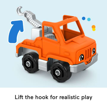 Fisher-Price Little People Help And Go Tow Truck & Figure Set For Toddlers, 2 Pieces