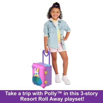 Polly Pocket Dolls Pollyville Resort Roll Away Playset