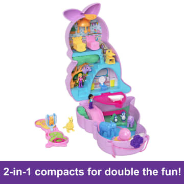 Polly Pocket Mini Toys, Mama And Joey Kangaroo Purse Playset With 2 Dolls - Image 5 of 6