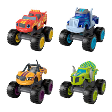 Nickelodeon Blaze And the Monster Machines Racers 4 Pack