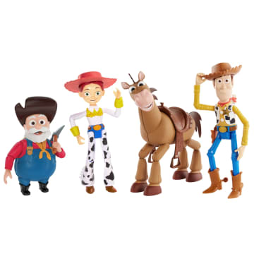 Disney And Pixar Toy Story 4 Figure Pack, Woody Jessie Bullseye And Stinky Pete