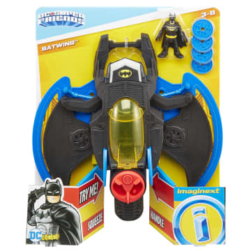 Imaginext DC Super Friends Figura de Ação Batwing Lançador de Projéteis