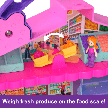 Polly Pocket Dolls & Playset, Food Toy With Micro Dolls And Accessories, Pollyville Fresh Market - Image 5 of 6