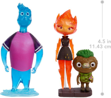 Disney And Pixar Elemental Action Figure 3 Packs, AuThentic Posable Movie Toys