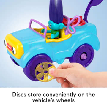 Imaginext Dreamworks Trolls Branch Figure And Buggy Toy Car With Projectile Launcher, 4 Pieces - Imagen 4 de 6